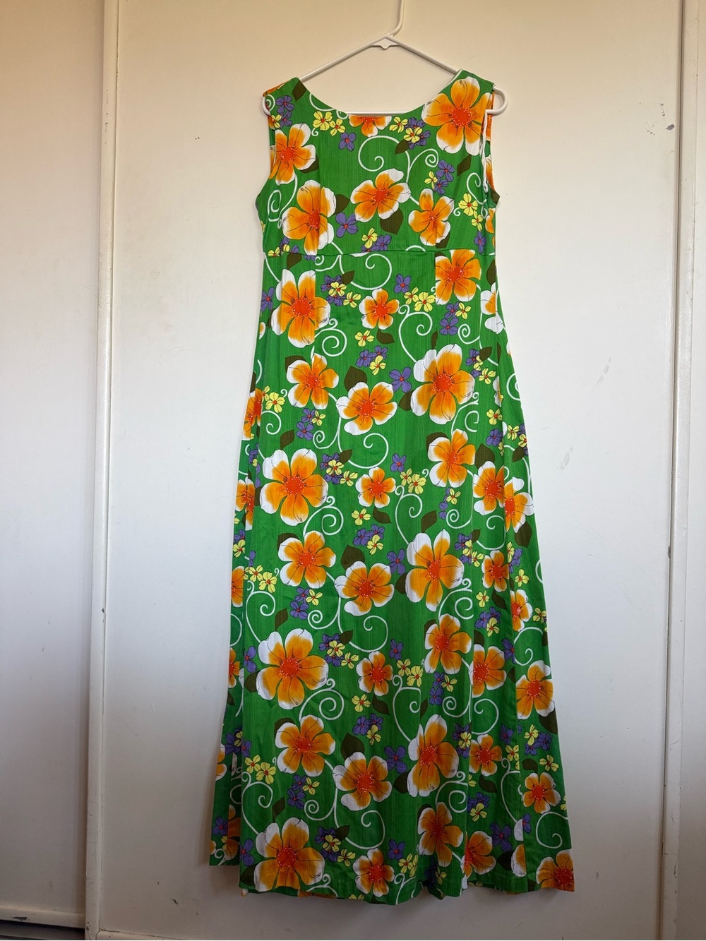 Vintage Malia Honolulu empire waist maxi dress